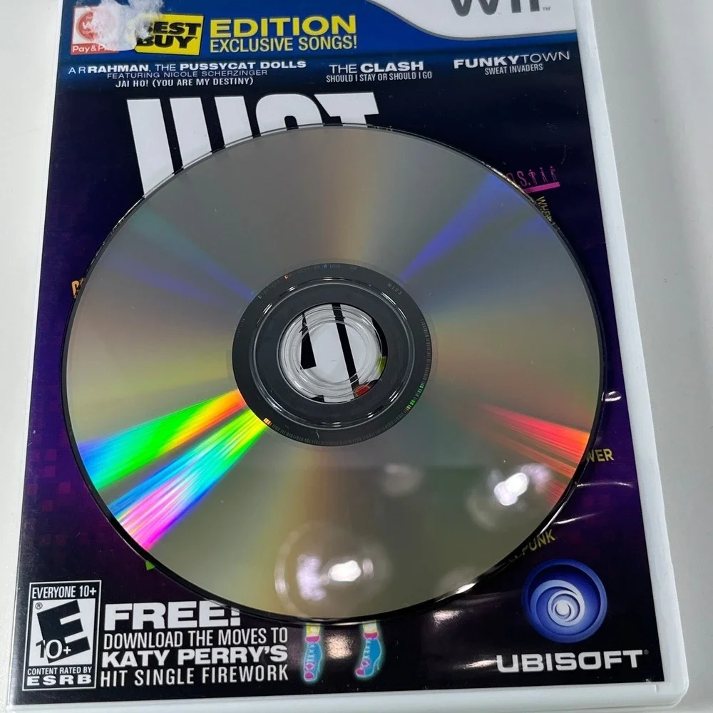 Just Dance‎ 2 & Dance Dance Revolution Hottest Party 2 Wii Games Lot of 2